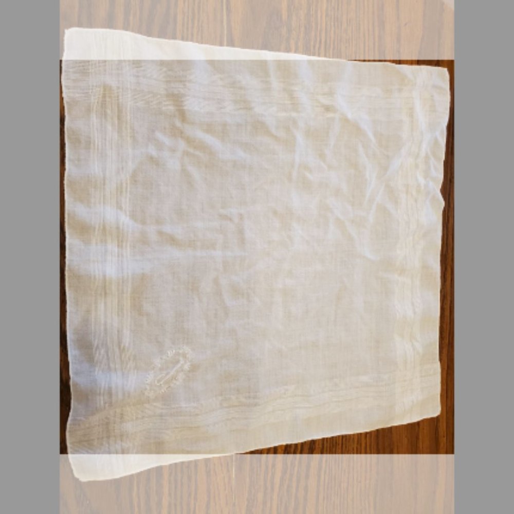 Vintage Embroidery I handkerchief